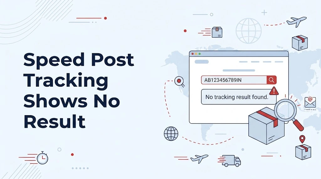 speed post tracking no result